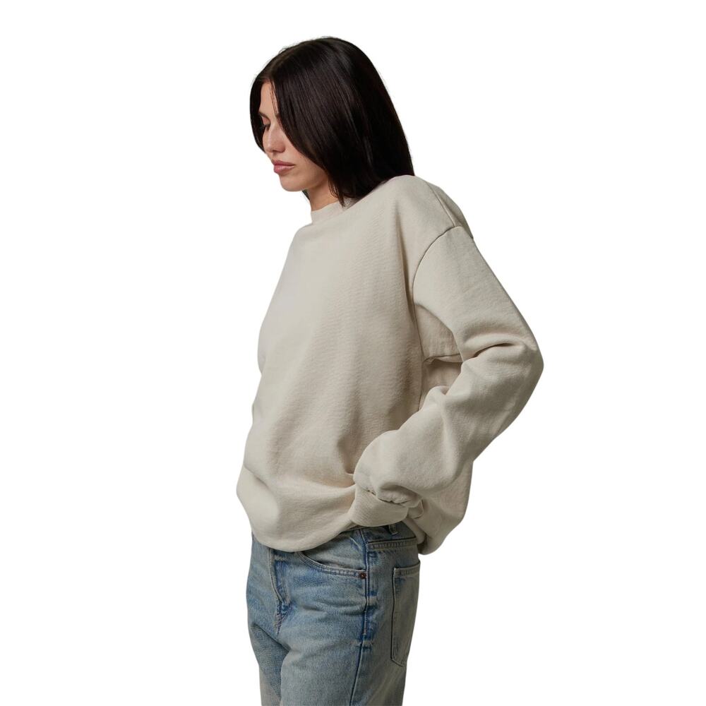 Talentless Bone Oversized Heavyweight Crewneck Sw… - image 2